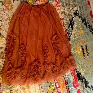 Ruffled Tuele Skirt